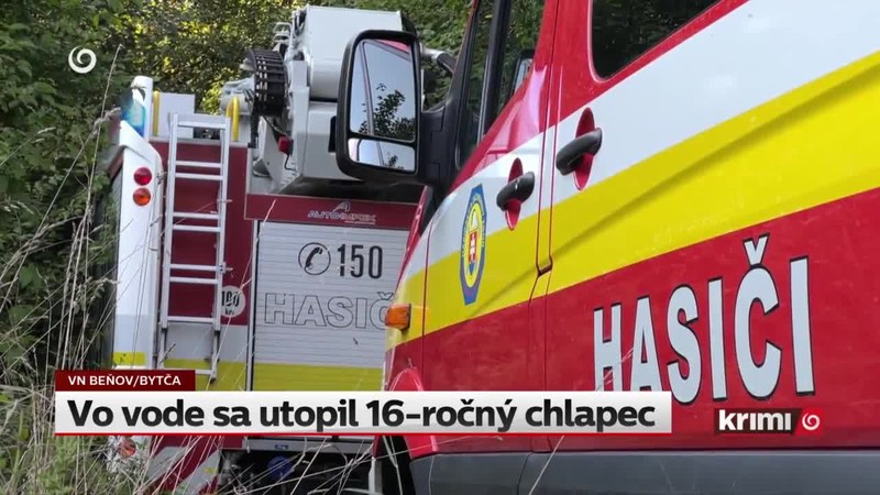 Vo vode sa utopil 16-ročný chlapec