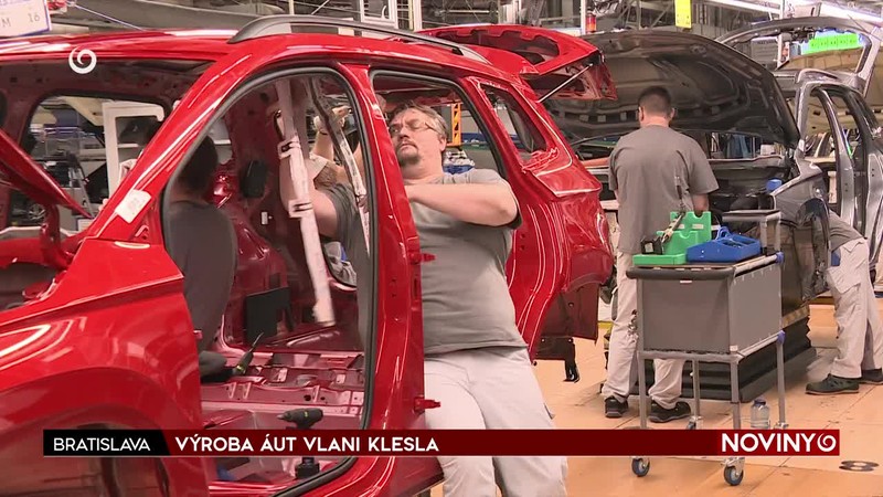 VÝROBA ÁUT VLANI KLESLA
