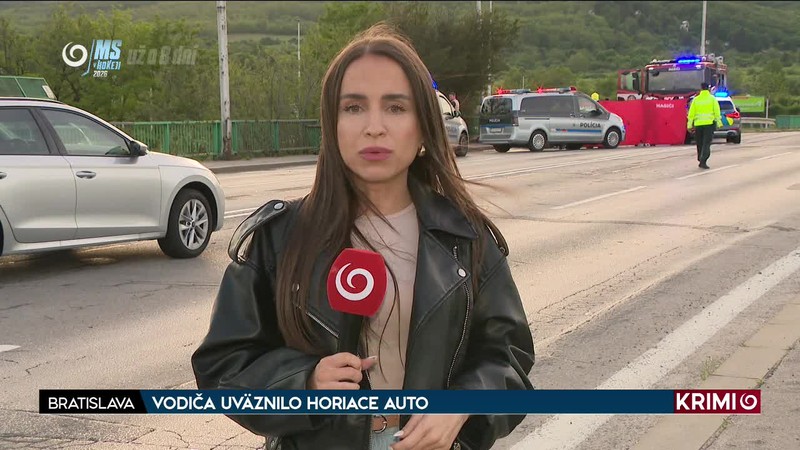 VODIČA UVÄZNILO HORIACE AUTO