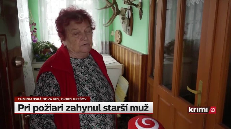 Pri požiari zahynul starší muž