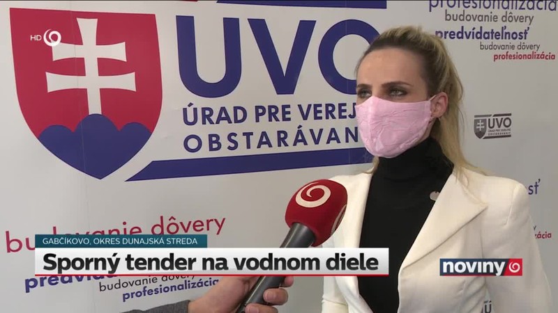 Sporný tender na vodnom diele