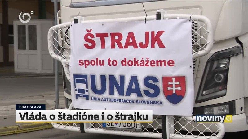 Vláda o štadióne i o štrajku