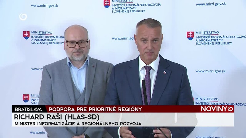 PODPORA PRE PRIORITNÉ REGIÓNY