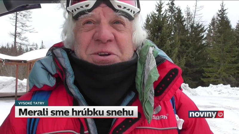 Merali sme hrúbku snehu