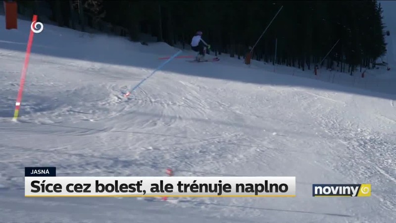 Síce cez bolesť, ale trénuje naplno