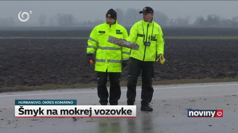 Šmyk na mokrej vozovke