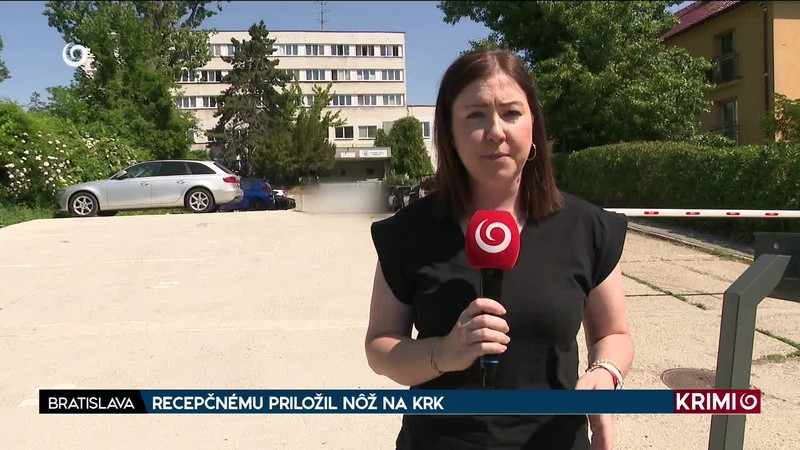 RECEPČNÉMU PRILOŽIL NÔŽ NA KRK