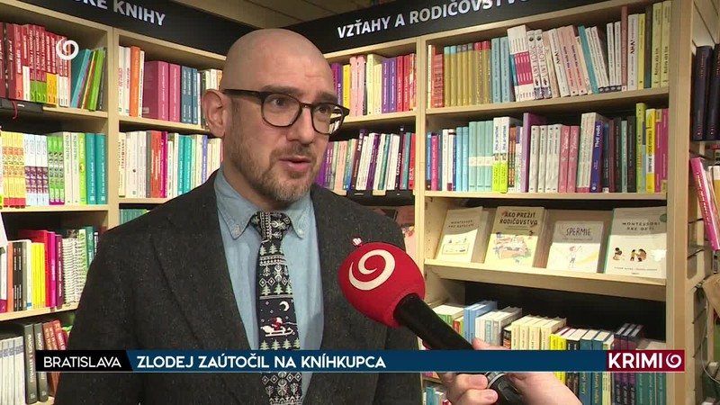 ZLODEJ ZAÚTOČIL NA KNÍHKUPCA