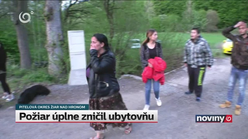 Požiar úplne zničil ubytovňu