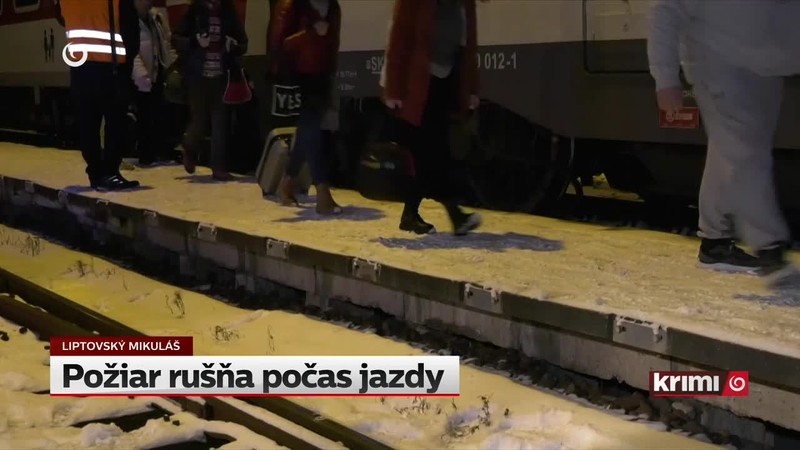 Požiar rušňa počas jazdy