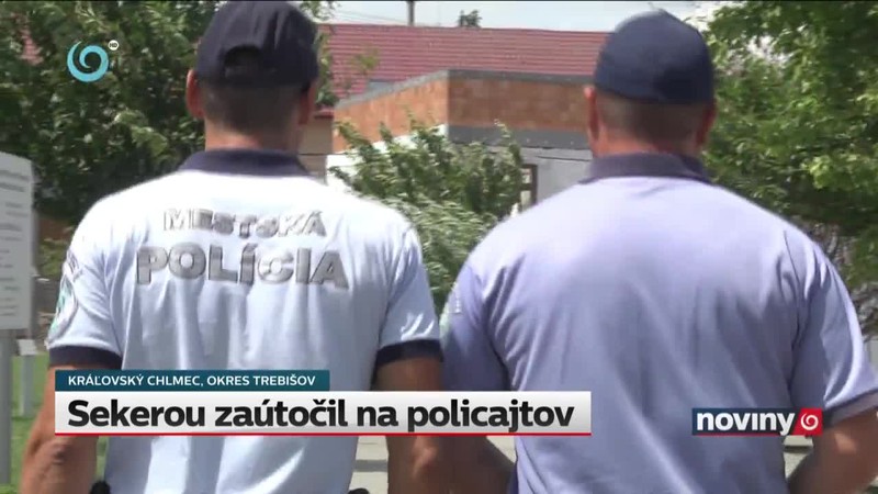Sekerou zaútočil na policajtov