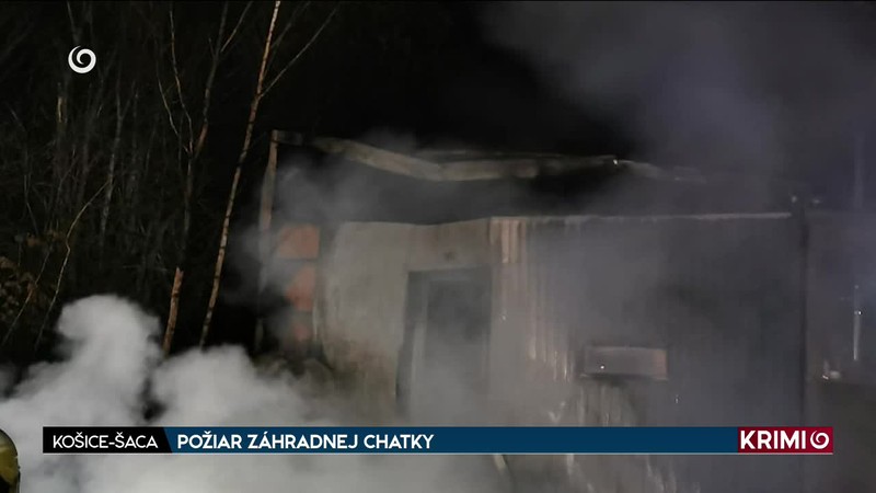 POŽIAR ZÁHRADNEJ CHATKY