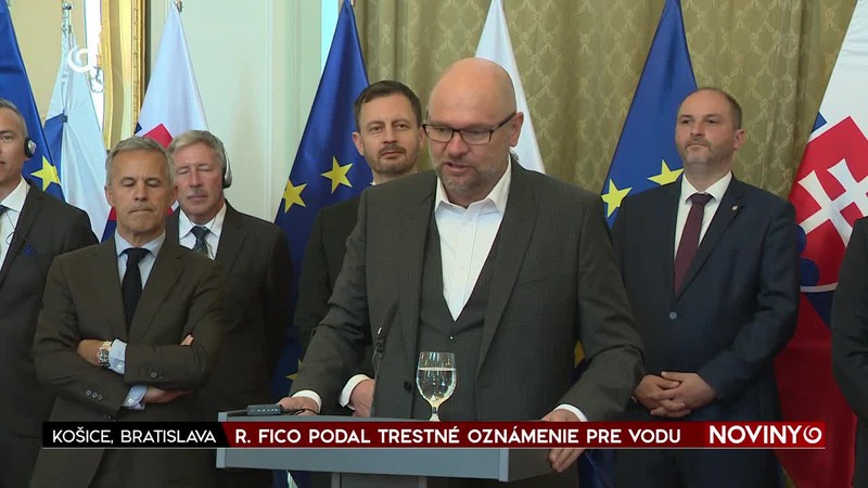 R. FICO PODAL TRESTNÉ OZNÁMENIE PRE VODU