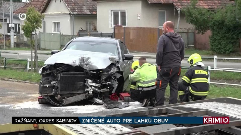 ZNIČENÉ AUTO PRE ĽAHKÚ OBUV