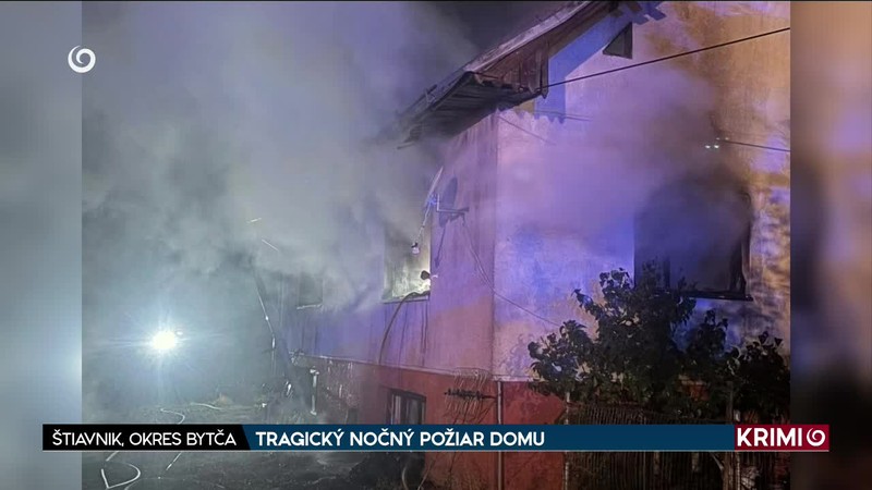 TRAGICKÝ NOČNÝ POŽIAR DOMU