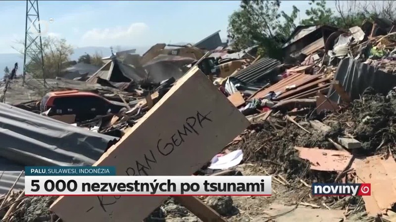 5 000 nezvestných po tsunami