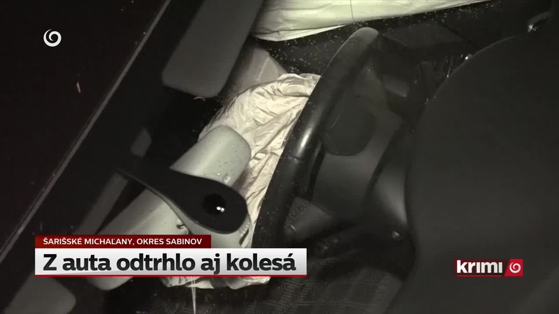 Z auta odtrhlo aj kolesá