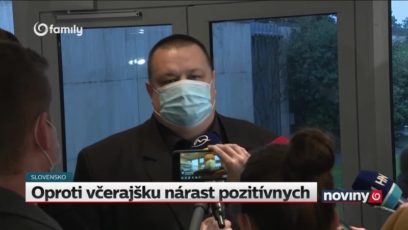 Oproti včerajšku nárast pozitívnych