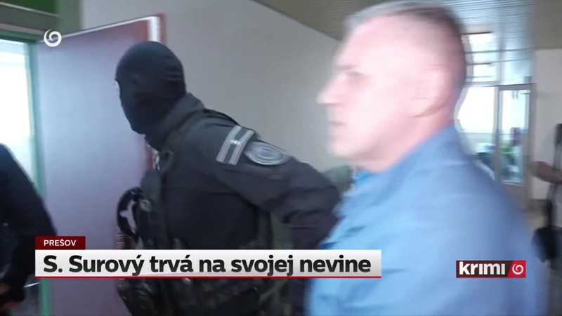 S. Surový trvá na svojej nevine