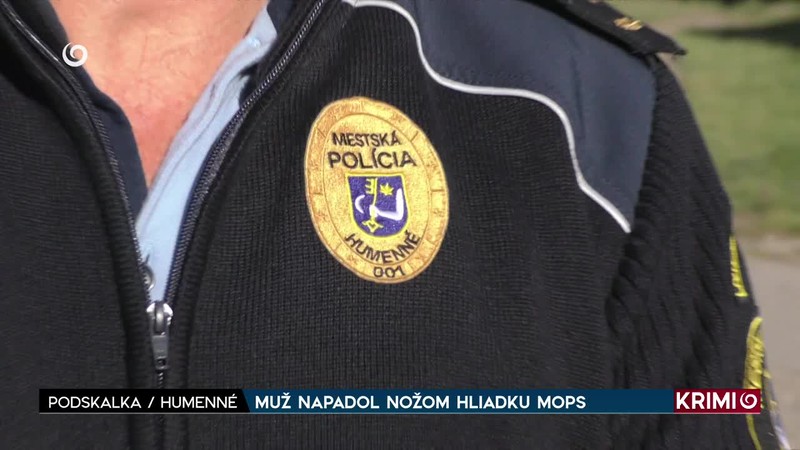 MUŽ NAPADOL NOŽOM HLIADKU MOPS