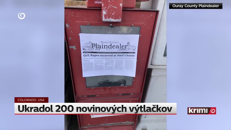 Ukradol 200 novinových výtlačkov