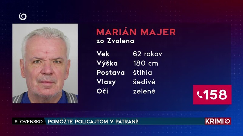 POMÔŽTE POLICAJTOM V PÁTRANÍ!