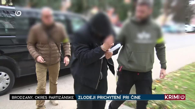 ZLODEJI PRICHYTENÍ PRI ČINE