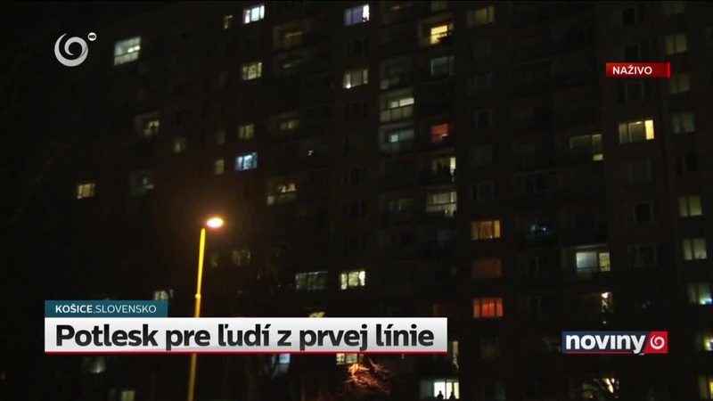 Potlesk pre ľudí z prvej línie