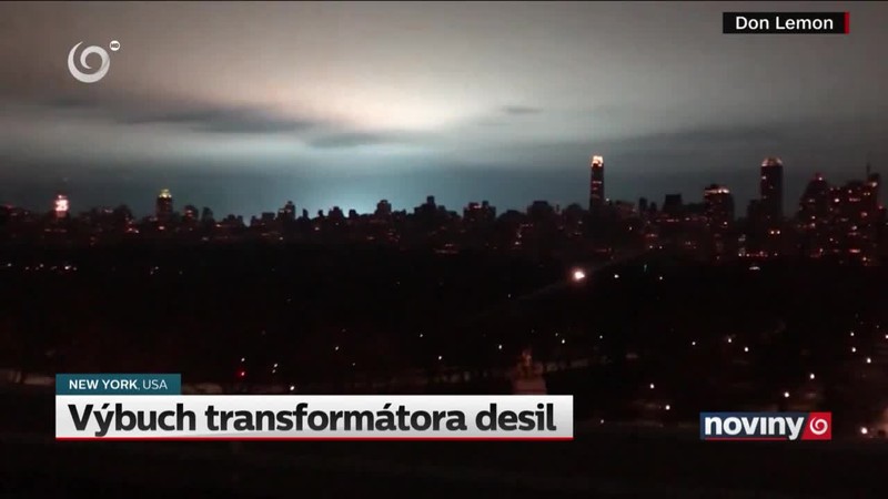 Výbuch transformátora desil