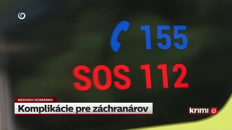 Komplikácie pre záchranárov