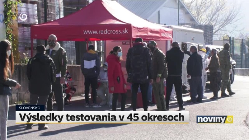 Výsledky testovania v 45 okresoch