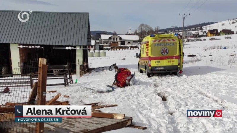 Tragická jazda na snežnom skútri