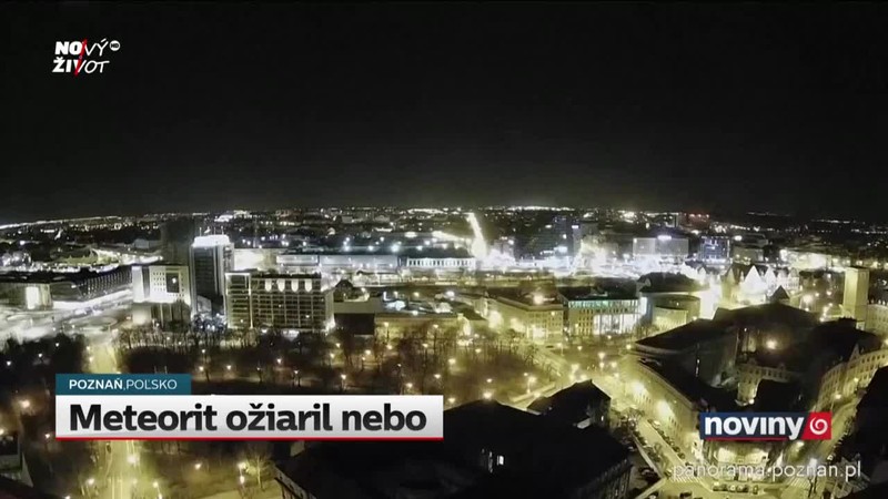 Meteorit ožiaril nebo