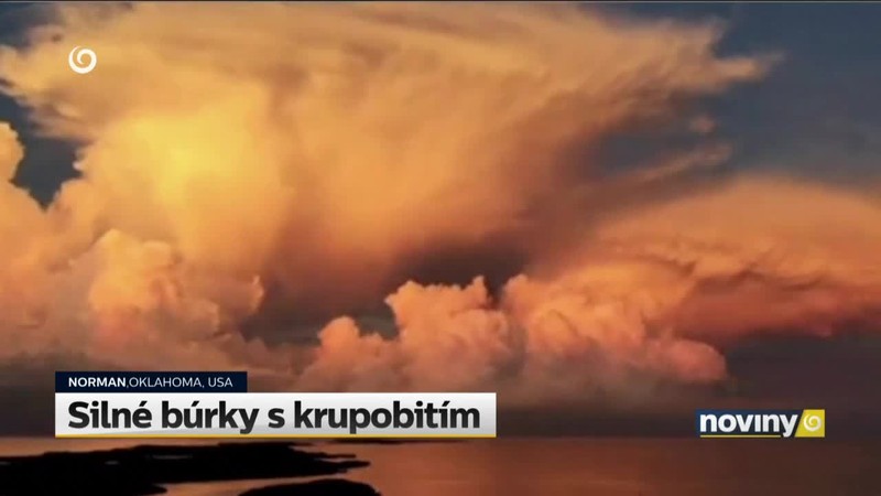 Silné búrky s krupobitím