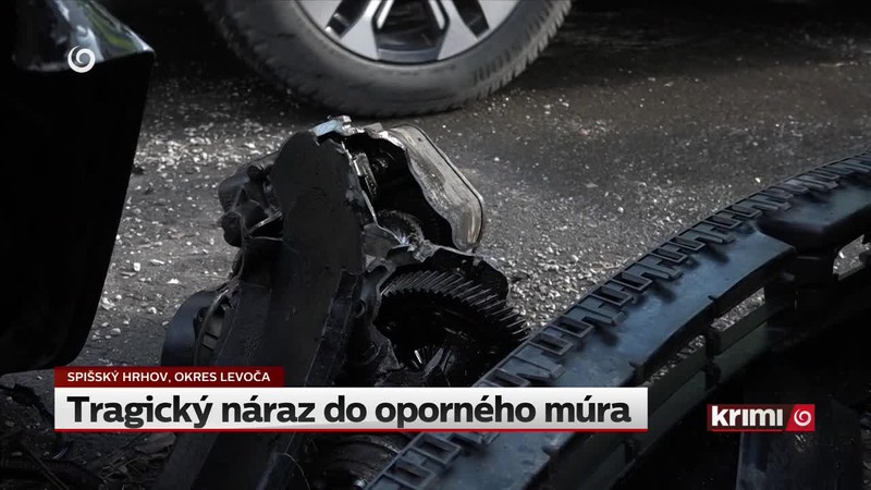 Tragický náraz do oporného múra