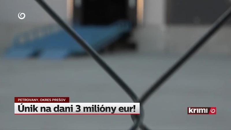 Únik na dani 3 milióny eur!