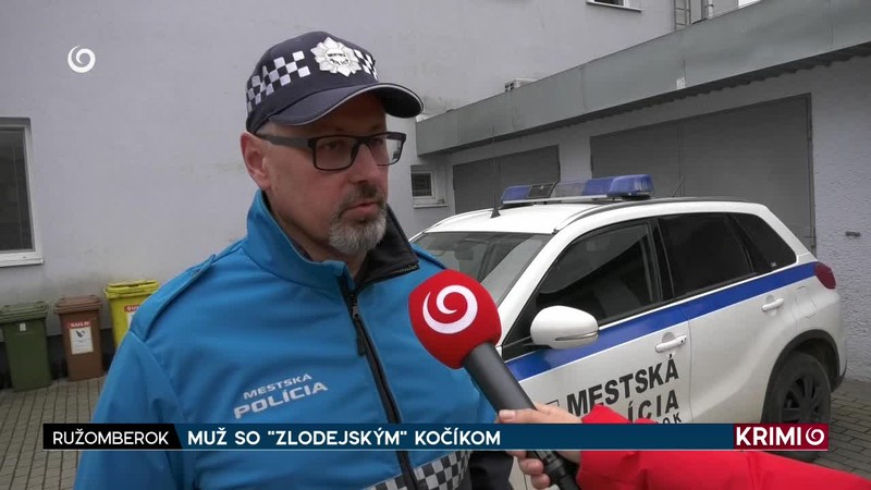 MUŽ SO "ZLODEJSKÝM" KOČÍKOM