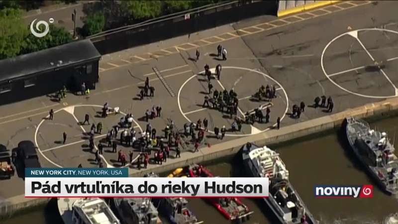 Pád vrtuľníka do rieky Hudson