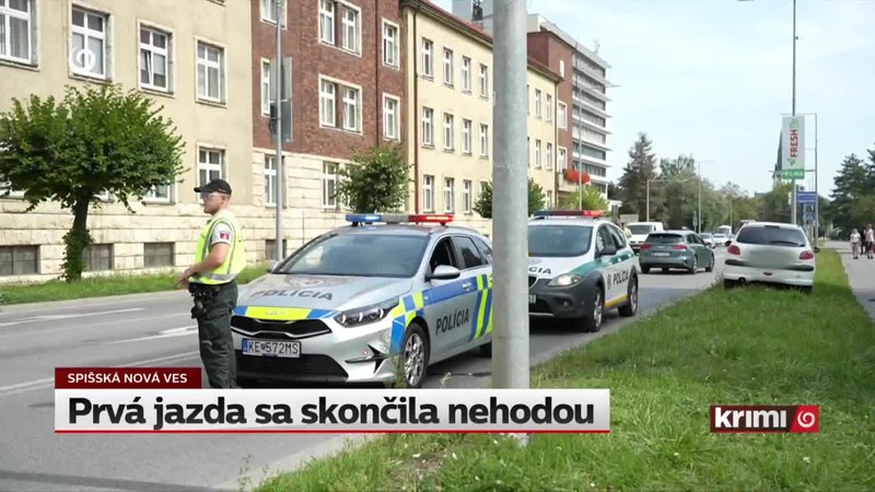 Prvá jazda sa skončila nehodou