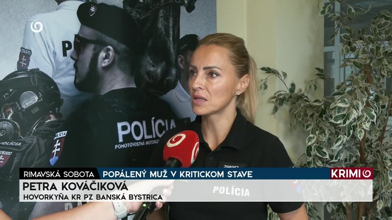 POPÁLENÝ MUŽ V KRITICKOM STAVE