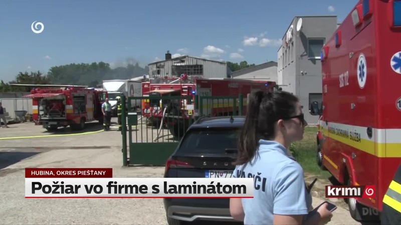 Požiar vo firme s laminátom
