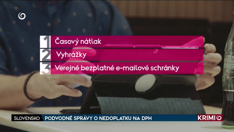 PODVODNÉ SPRÁVY O NEDOPLATKU NA DPH