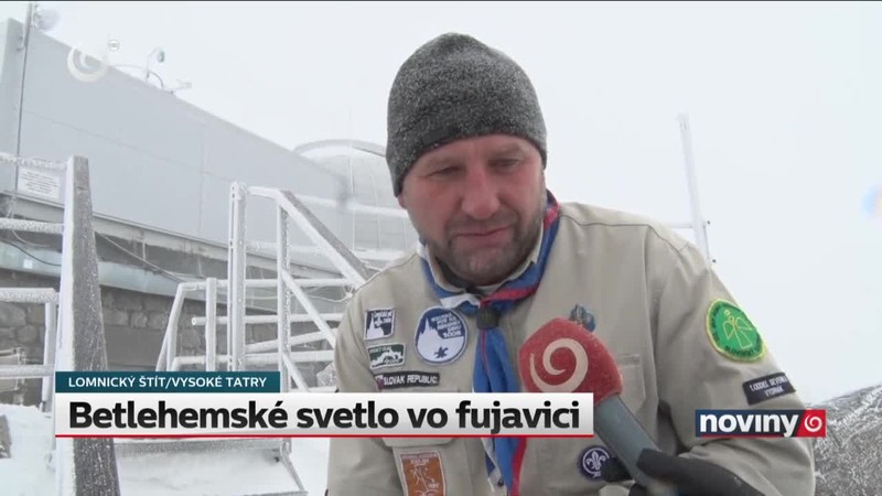 Betlehemské svetlo vo fujavici