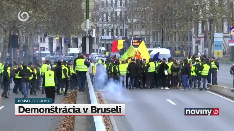 Demonštrácia v Bruseli