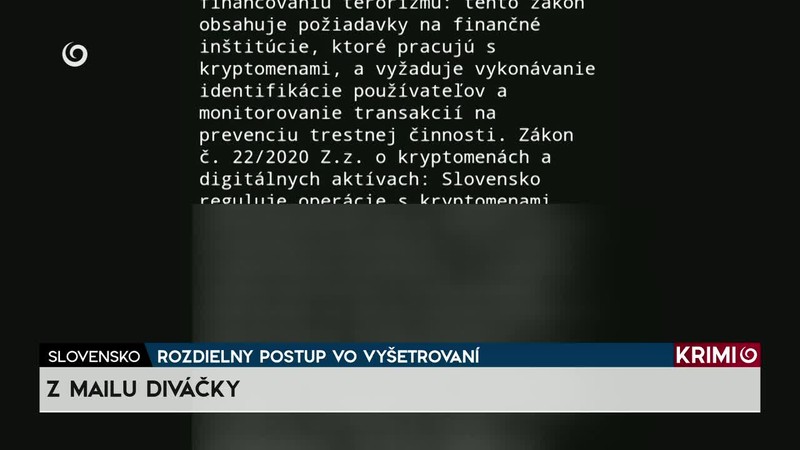 ROZDIELNY POSTUP VO VYŠETROVANÍ