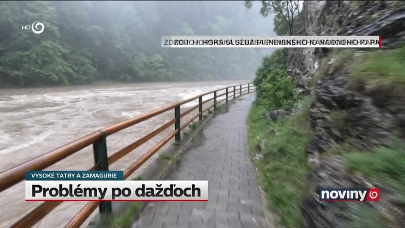 Problémy po dažďoch