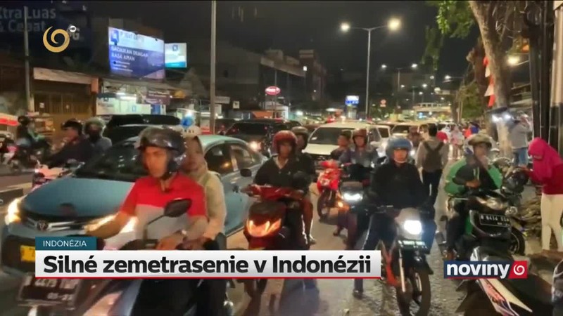 Silné zemetrasenie v Indonézii