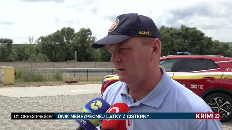 ÚNIK NEBEZPEČNEJ LÁTKY Z CISTERNY