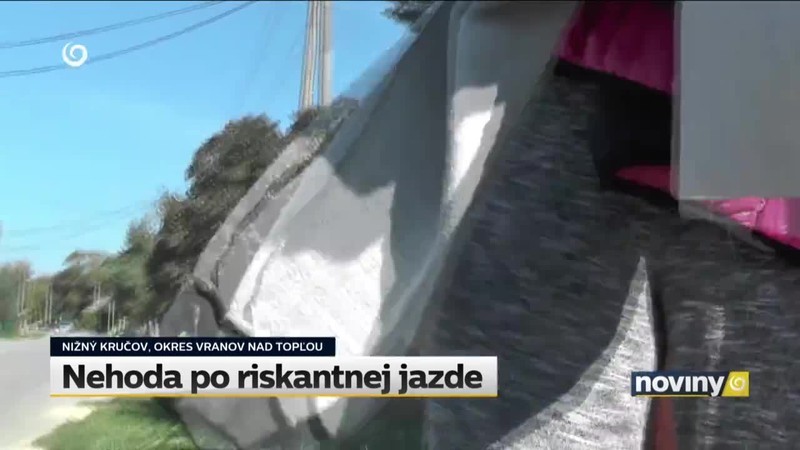 Nehoda po riskantnej jazde