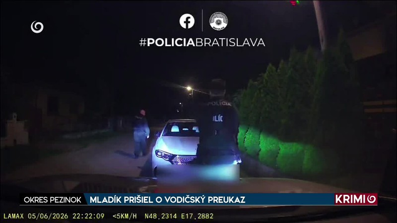 MLADÍK PRIŠIEL O VODIČSKÝ PREUKAZ